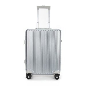 SUISSEWIN SN7619C PC-Shell Aluminium-Frame 28 Large Zipperless Suitcase Luggage