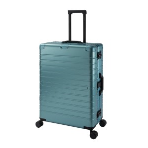 Travelhouse Oslo - Großer Aluminium Reise-Trolley Alu Reisekoffer Gr. L Türkis